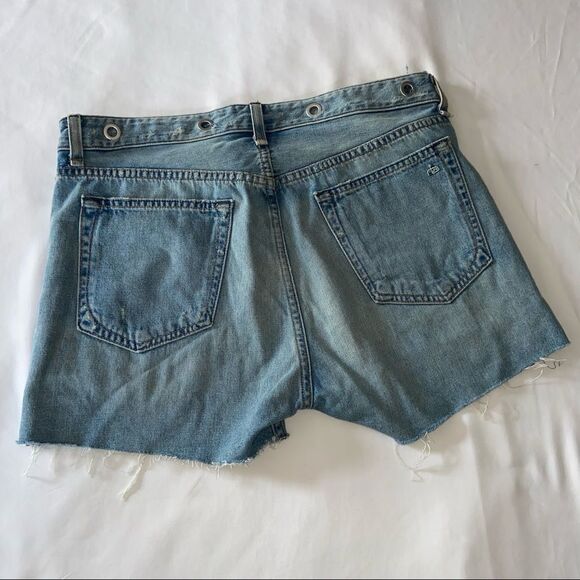 Rag & Bone Distressed Denim Shorts High Rise size 28 - Picture 3 of 8